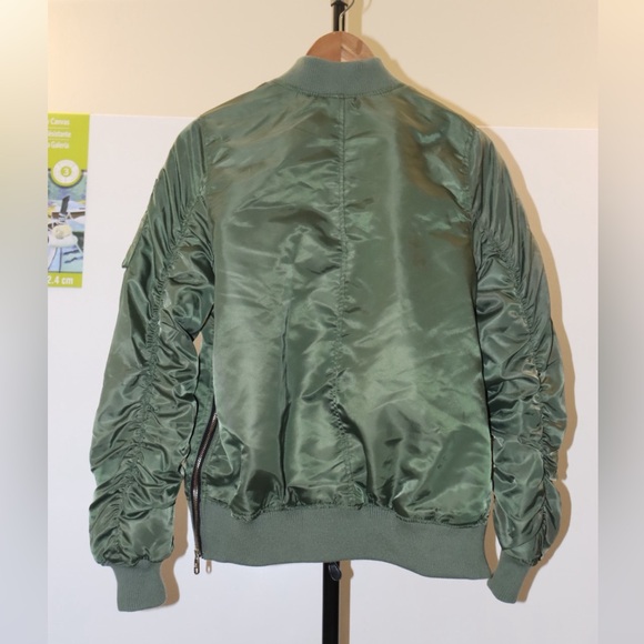 EUC Green Steve Madden Bomber Jacket Size S/P - Picture 3 of 9